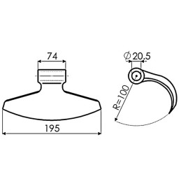 MARTEAU DE BROYEUR 75-200 R100 D20,5