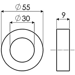 BAGUE ENTRETOISE 30X55 EP10 TYPE BERTI