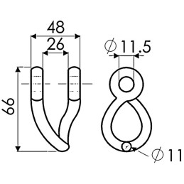 MANILLE TORSE BL11X84 BG20X25 ROUSSEAU