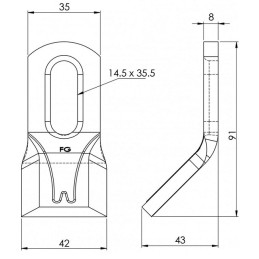 FLEAU Y FG 95X35X8 UNIVERSEL