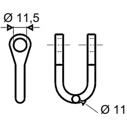 MANILLE DROITE FG 11M