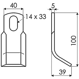 FLEAU 40X5X97,5 TYPE BERRY SMA ROUSSEAU