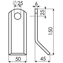 FLEAU 50X6X150 D26 TYPE MAC CONNEL