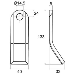 FLEAU AD ROUSSEAU 525402 40X5X130