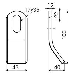 FLEAU 40X12X100 AD NICOLAS