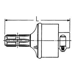 ROUE LIBRE ROTATION A DROITE MALE FEMELLE 1''3/8 6C