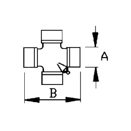 CROISILLON 27X81,7 AVEC GRAISSEUR LATERAL