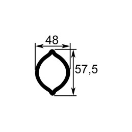 TUBE CITRON EXT 2A 48X57,5X4 LG3000