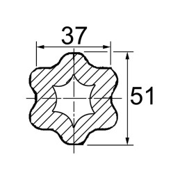 TUBE ETOILE INT S4 37X51 LG3000