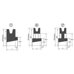 POULIE VECO 1 SPA 100 SC 4025