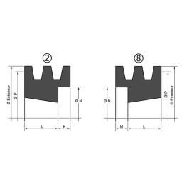 POULIE VECO 4 SPA 100 SC 4025