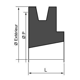 POULIE VECO 1 SPB 112 SC 4025