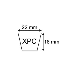 COURROIE XPC2240 - 22X18X2240