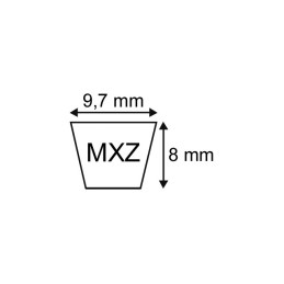 COURROIE TRAPEZOIDALE CRANTEE MX ZX46 - XPZ1180