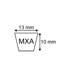 COURROIE TRAPEZOIDALE CRANTEE MX AX33 - XPA875