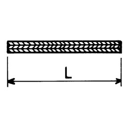 COURROIE PLATE TRACP503 50X3 PLIS (LE METRE)