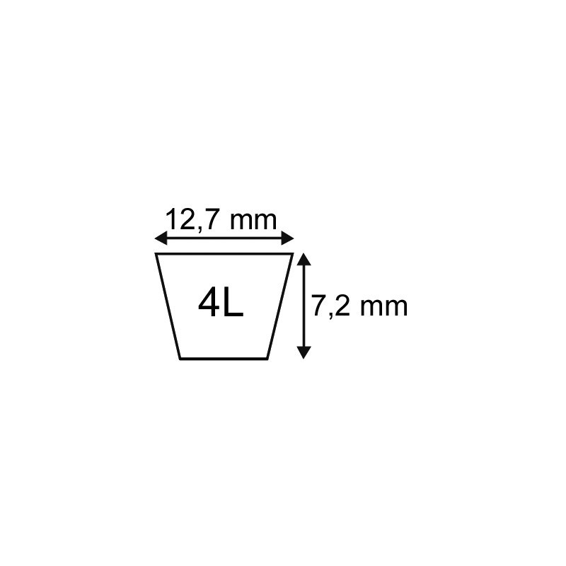 COURROIE PLATINIUM TYPE 4L101