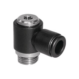 EQUERRE MALE ORIENTABLE CYLINDRIQUE D4-G1/8"