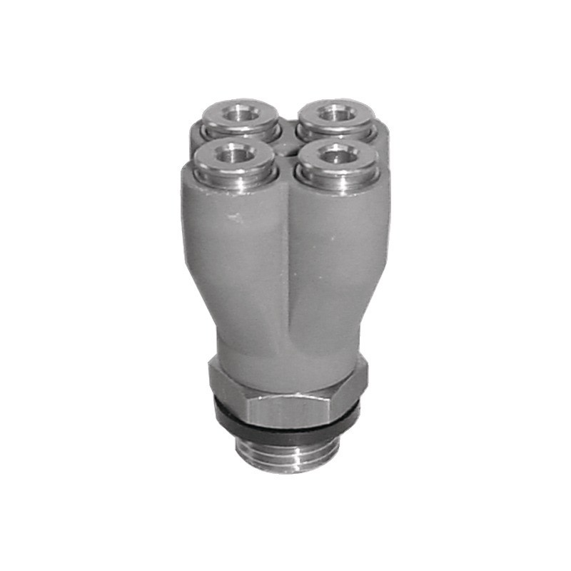 Y DOUBLE FILETAGE M, 4 SORTIES F, D4-G1/8""