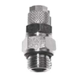 RACCORD DROIT ORIENTABLE CYLINDRIQUE D8-G1/4 JOINT TORIQUE