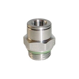 PIQUAGE DROIT MALE FILETE CYLINDRIQUE AVEC JOINT TORIQUED8-G1/4"