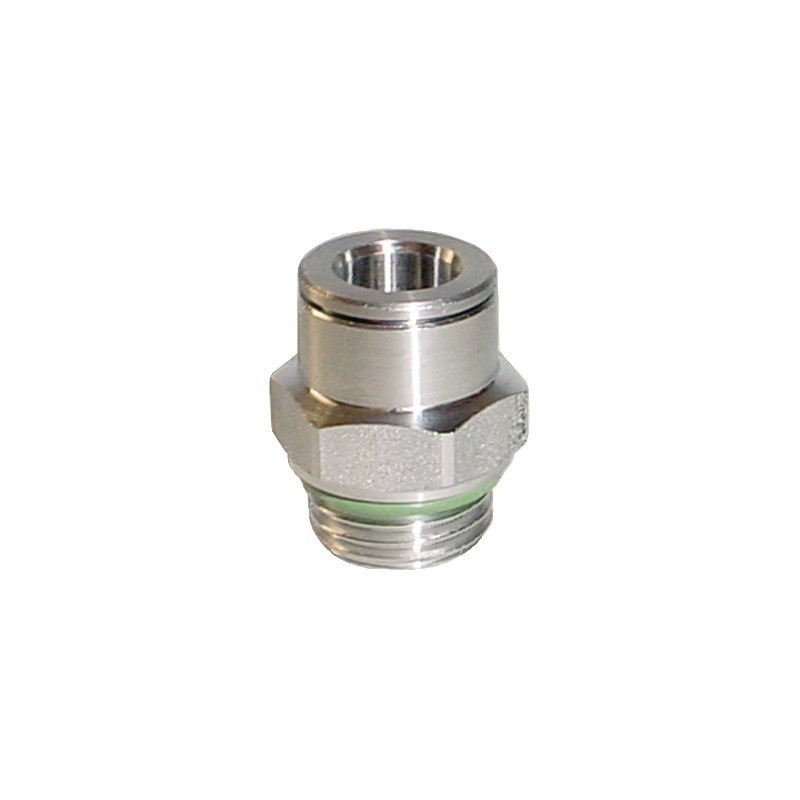 PIQUAGE DROIT MALE FILETE CYLINDRIQUE AVEC JOINT TORIQUED8-G1/4"