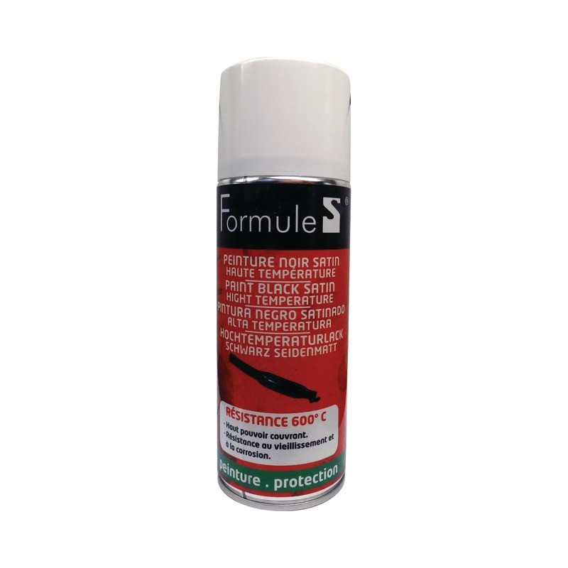 PEINTURE NOIRE HT T°  AERO 400ML FORMULE S