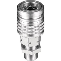 COUPLEUR RAPIDE À CLAPET PASSE CLOISON F16X1,5 IS0 A