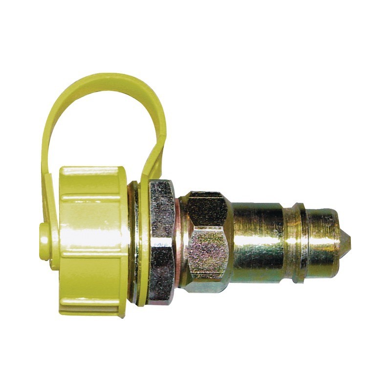 VALVE COTE TRACTEUR V8T + COUPLEUR MALE A POINTEAU