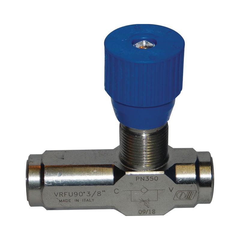 LIMITEUR DE DEBIT UNIDIRECTIONNEL 3/8" REGLABLE