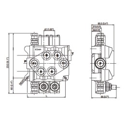 DITRIBUTEUR MONOBLOC 35LT DOUBLE EFFET 1 LEVIER