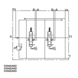 DITRIBUTEUR MONOBLOC 35LT DOUBLE EFFET 1 LEVIER