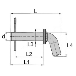AXE D'ATTELAGE AVEC POIGNEE POUR ATTELAGE COULISSANT MICRO TRACTEUR