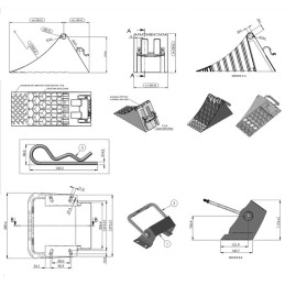 KIT CALE DE ROUE ET SUPPORT PETIT MODELE