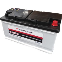 BATTERIE 12V-100AH DECHARGE LENTE + A DROITE TECHNI-POWER