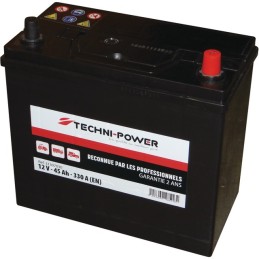 BATTERIE 12V-45AH/330A NS60 + A DROITE TECHNI-POWER