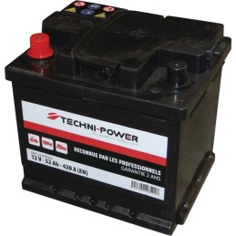 BATTERIE 12V-52AH/420A + A GAUCHE TECHNI-POWER