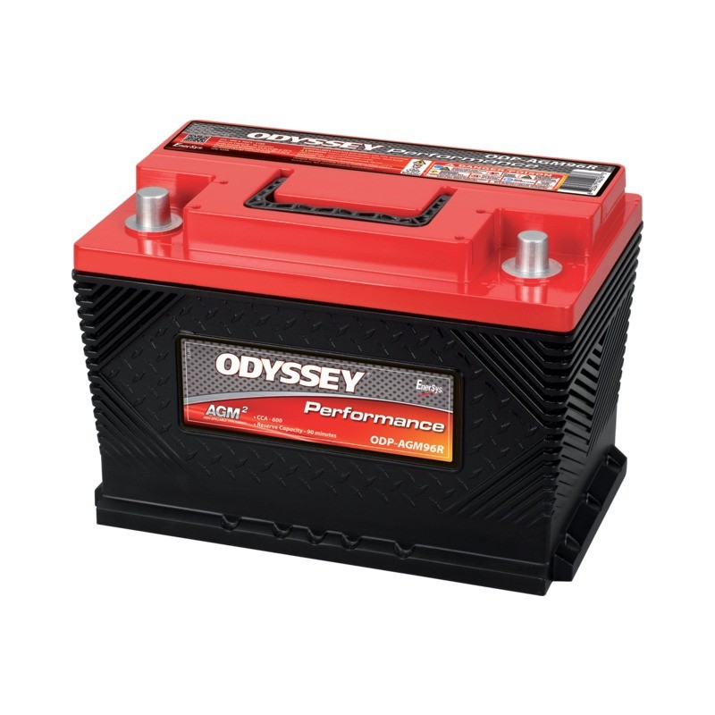 BATTERIE 12V 52AH 600A + A DROITE ODYSSEY AGM96R