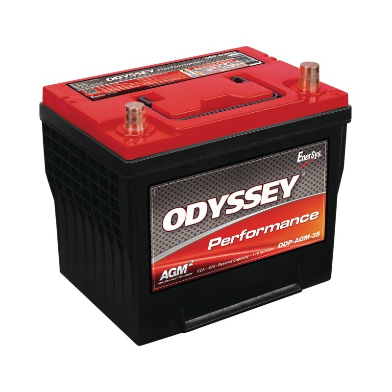 BATTERIE 12V 59AH 675A + A DROITE ODYSSEY ODP-AGM35