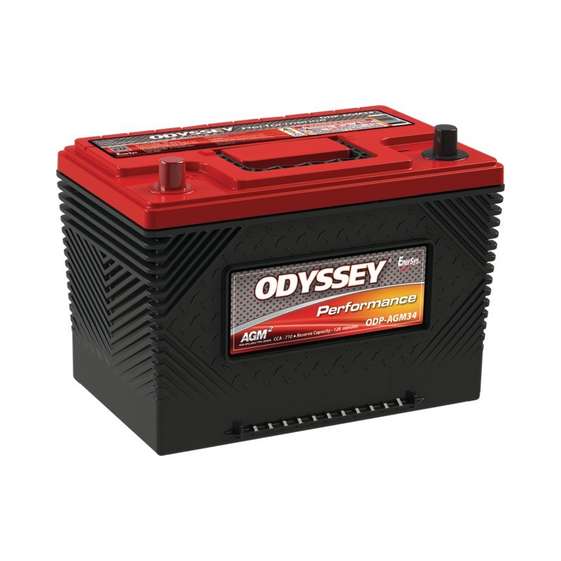 BATTERIE 12V 61AH 792A + A GAUCHE ODYSSEY ODP-AGM34