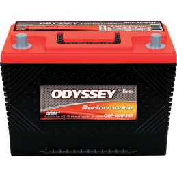 BATTERIE 12V 61AH 792A + A DROITE ODYSSEY ODP-AGM34R