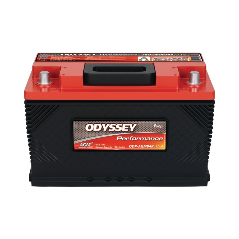 BATTERIE 12V 80AH 840A + A DROITE ODYSSEY ODP-AGM94R H7 L4