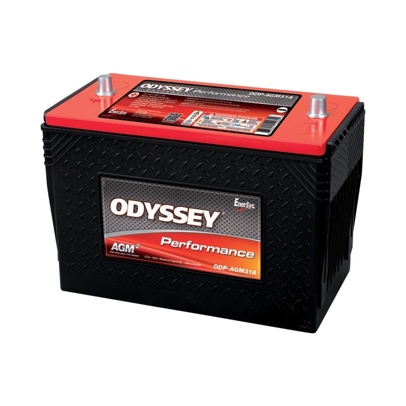 BATTERIE 12V 100AH 925A + A GAUCHE ODYSSEY ODP-AGM31A