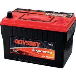 BATTERIE 12V 68AH 850A + A DROITE ODYSSEY ODX-AGM34R (34R-PC1500)