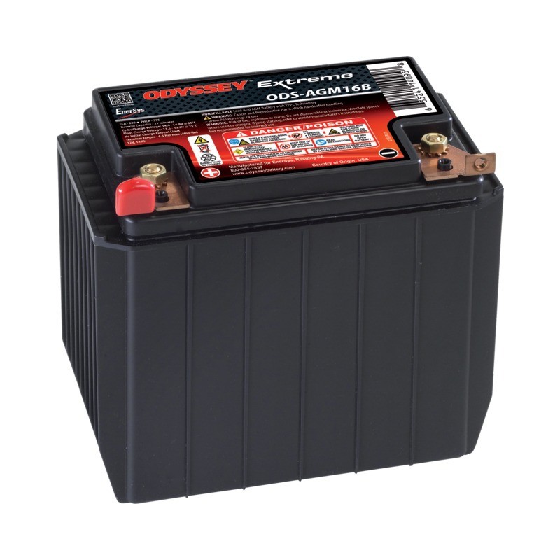 BATTERIE 12V 14AH 200A ODYSSEY + A GAUCHE ODYSSEY ODS-AGM16B