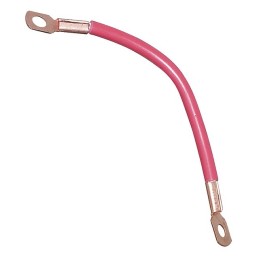 CABLE DE BATTERIE ROUGE AVEC COSSES LG 400 MM