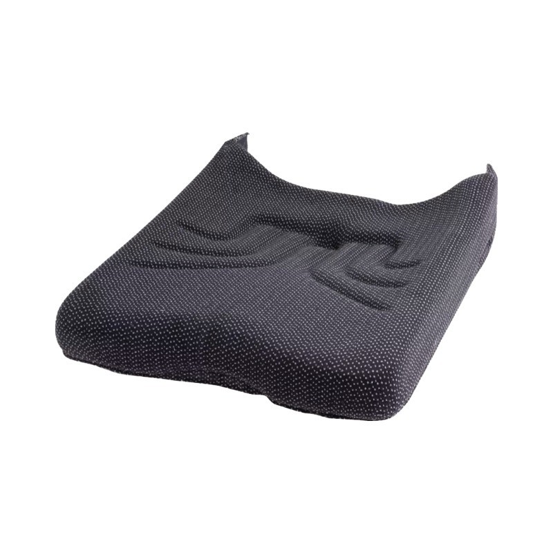 COUSSIN ASSISE TISSU GRIS ROUGE NOIR