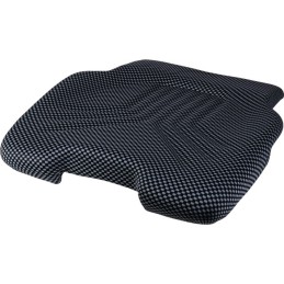 ASSISE CHAUFFANTE TISSU BLEU-NOIR 12V