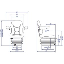 SIEGE PNEUMATIQUE PVC RM81 210