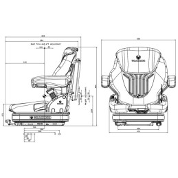 SIEGE PNEUMATIQUE PRIMO XL TISSU MSG75GL/521 GRAMMER